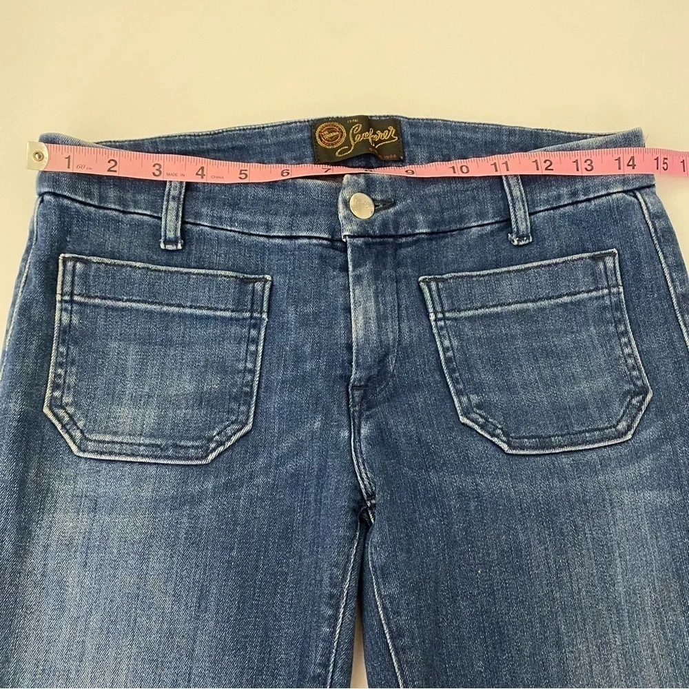 Seafarer || Lord Jim Cropped Jeans Cutout Detail in Blue 27_8